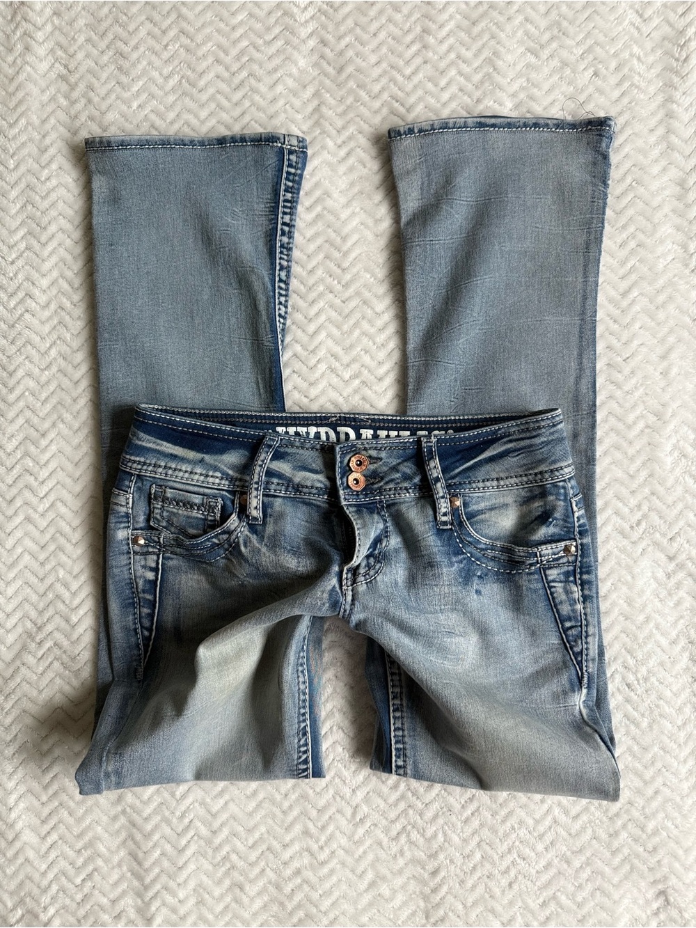 Y2K 2000s Low Rise Bootcut Hydraulic Jeans Size 5/6